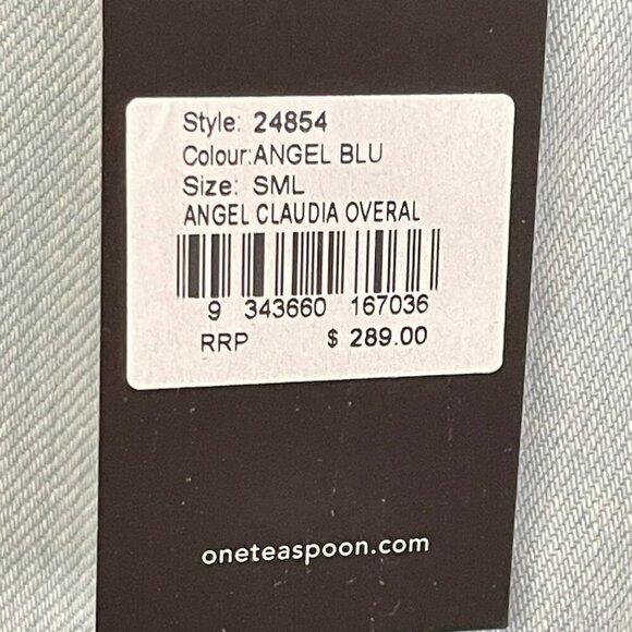 One Teaspoon Angel Claudia Overall Denim Jean Jumpsuit Small NWT - Picture 10 of 10
